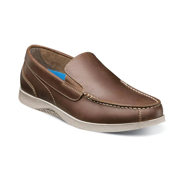Men's Nunn Bush Bayside Lites Venetian Slip On - Size: 8, Brown