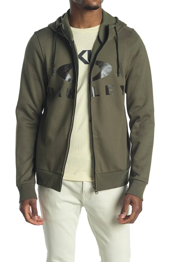Oakley Bark FZ Hoodie, Men's Dark Brush