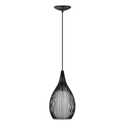 Ivy Bronx Fortuna 1-Light Mini Pendant - Finish: Black