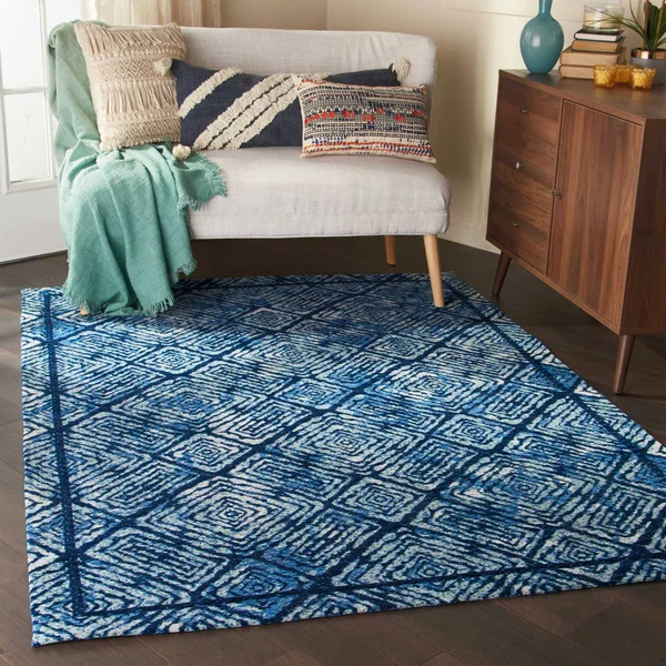Studio NYC Organic Modern OM002 Area Rug 3&9x22 x 5&9x22 - Ocean