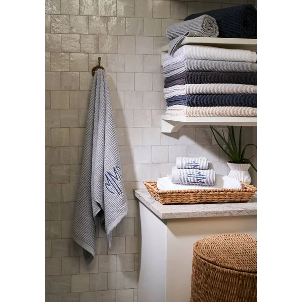 Matouk Aman Bath Towel - Baltic