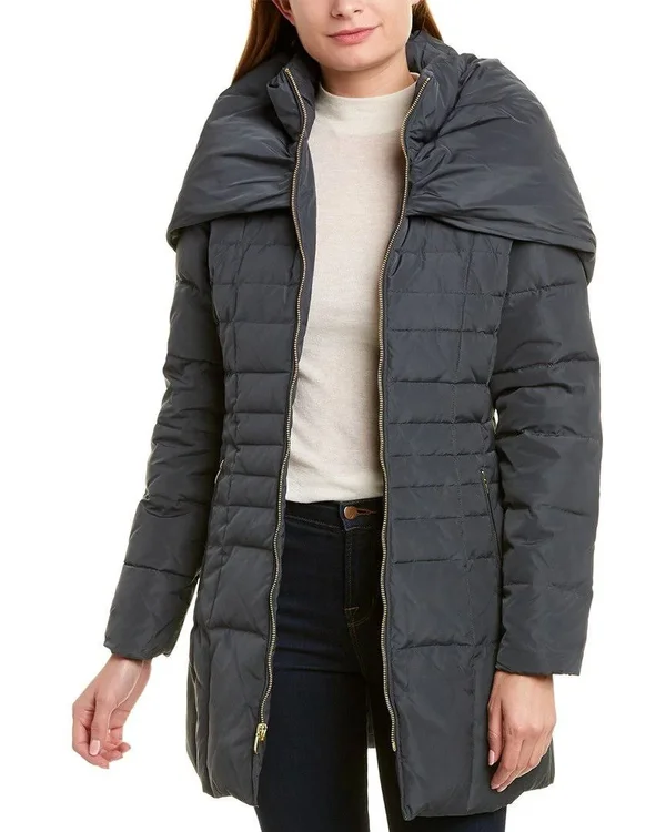 Cole Haan Shawl Hood Down Coat