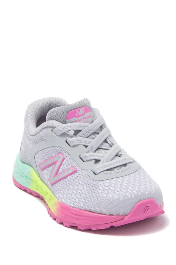 New Balance Light Grey Girls Toddler Arishi V2 Sneakers