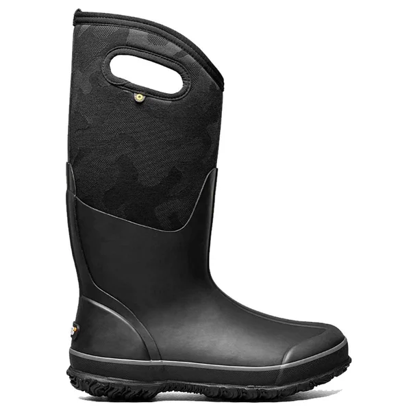 Bogs Women's Classic Tall Tonal Camo Boot - 10 - Black