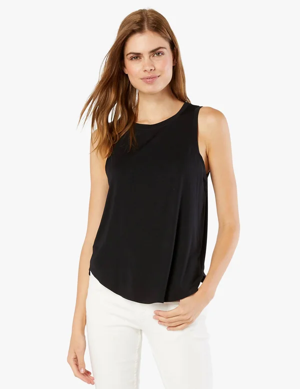 on The Down Low Muscle Tank, Beyond Yoga Black, S