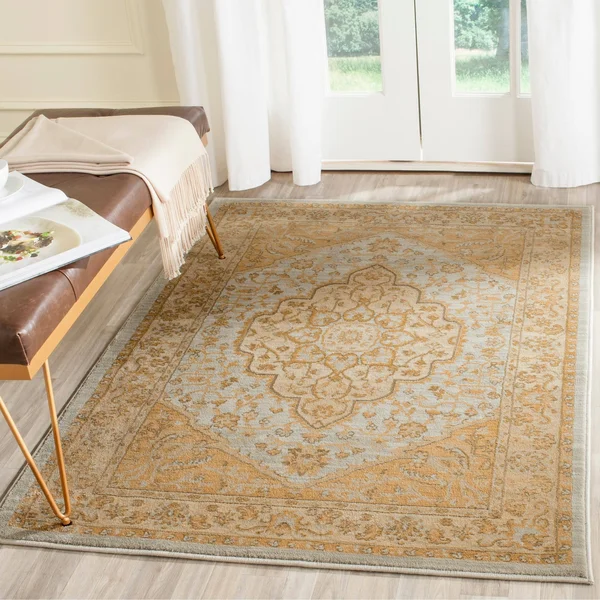 Safavieh 8& x 11& Austin AUS1580-1140 Creme - Red Rug