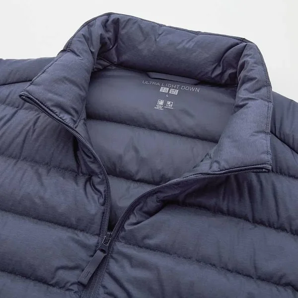 Uniqlo Men's Ultra Light Down Puffer Jacket, Gray, S