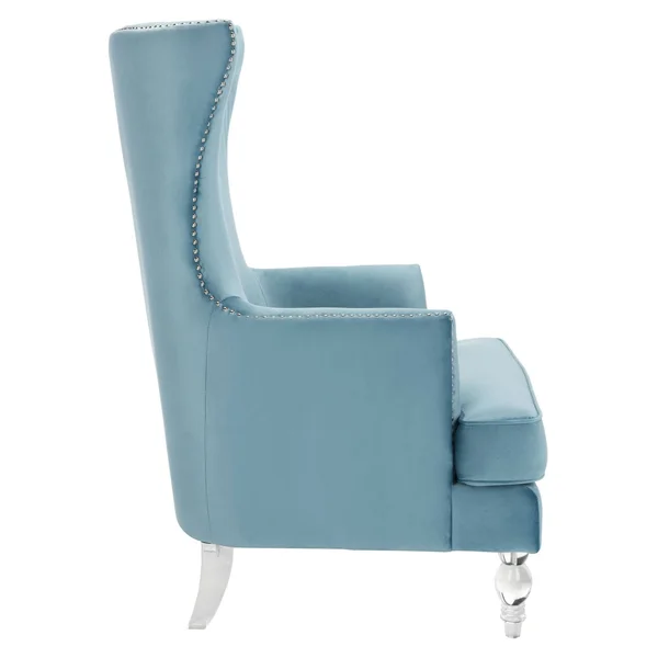 Safavieh Geode Modern Wingback Chair - Light Blue