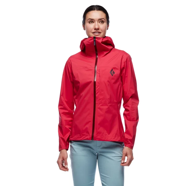 Black Diamond Fineline Stretch Rain Shell - Women's Pomegranate, Xs