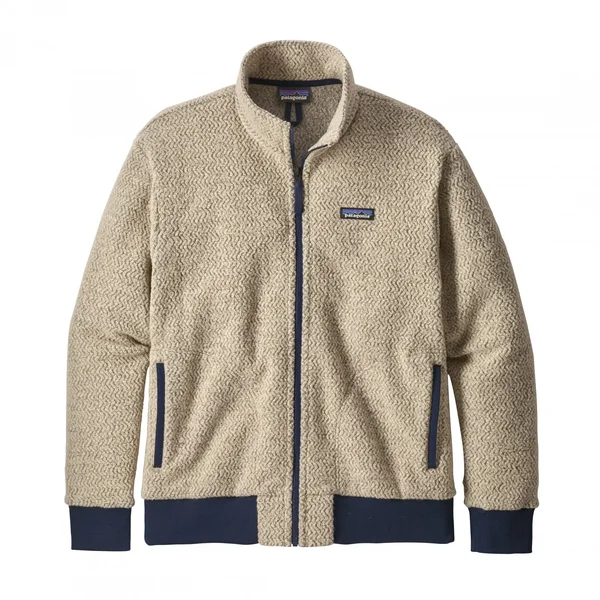 Patagonia Men's Oatmeal Heather Woolyester Fleece Jacket