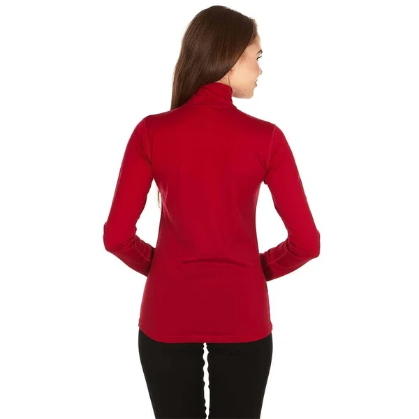Minus33 Merino Wool Clothing Liberty Women's Lightweight Wool 1/4 Zip True Red - XL
