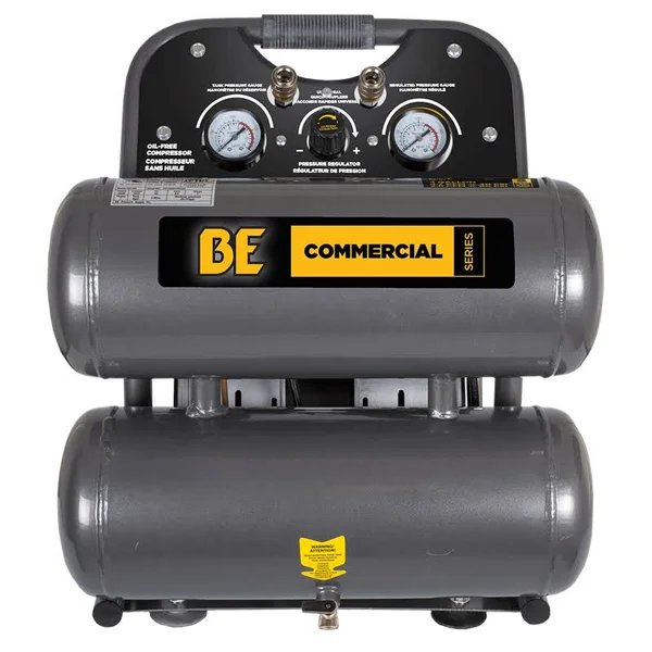 Be AC104 2.8 CFM @ 90 PSI - 4 Gallon Ultra Quiet Portable Electric Air Compressor