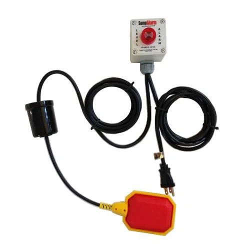 Sump Alarm SW-120V-1L Indoor/Outdoor High Water Alarm, 10 ft. Float