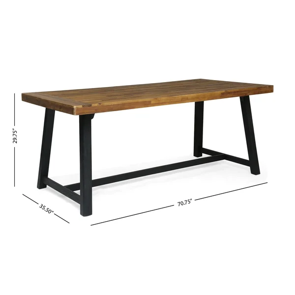 Raphael Outdoor Acacia Wood Picnic Set by Christopher Knight Home - Teak