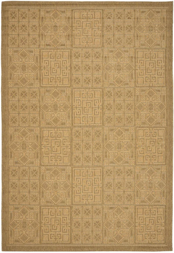 Safavieh Courtyard Area Rug CY6947 Gold - Natural, 9& x 12&