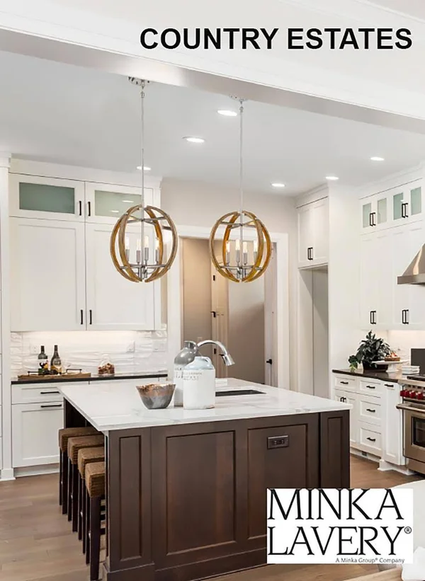 Minka Lavery Country Estates 4-Light Pendant 4012-280, Sun Faded Wood