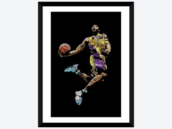 Framed Poster Prints - Kobe by Cristian Mielu ( People > celebrities > Athletes & Coaches > Kobe Bryant art)