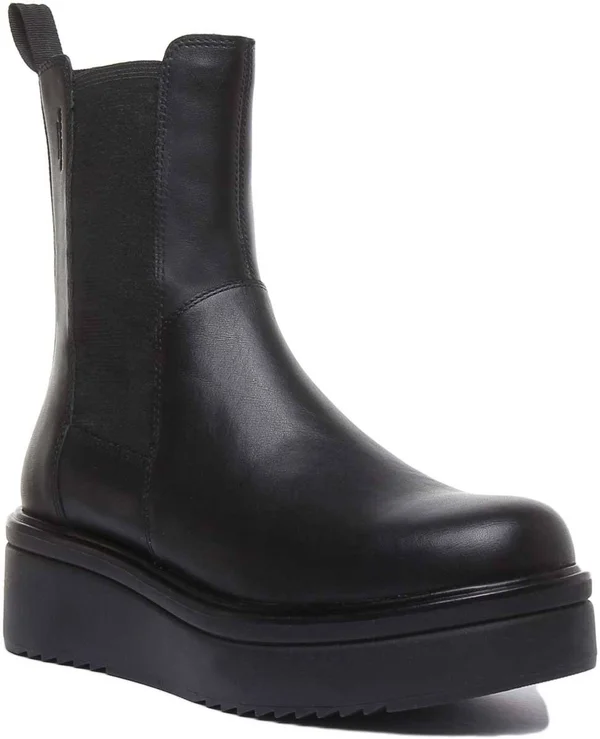 Vagabond Tara - Women's Black Leather Boots