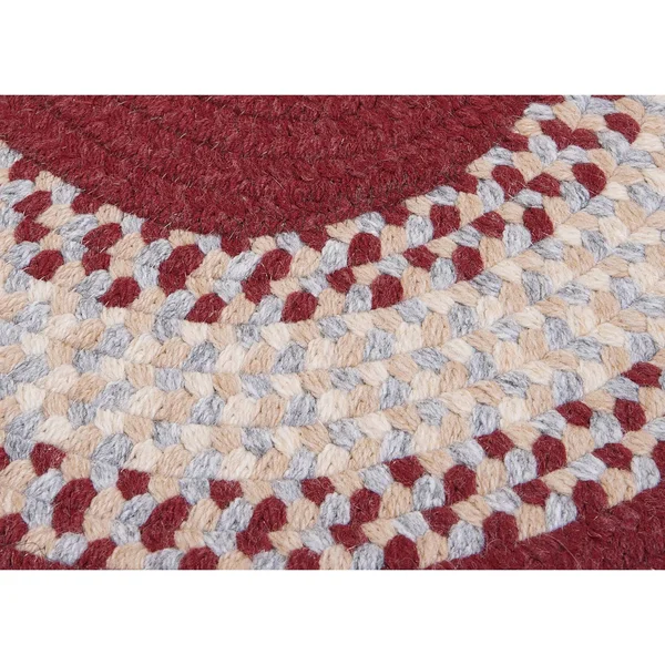 Colonial Mills Cozy Cabin Braided Reversible Indoor Area Rug - 3& x 5& Oval - Bark
