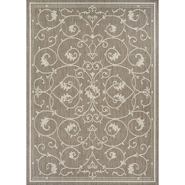 Pergola Savannah Indoor/ Outdoor Area Rug - 5&10x22 x 9&2x22 - Champagne/Taupe