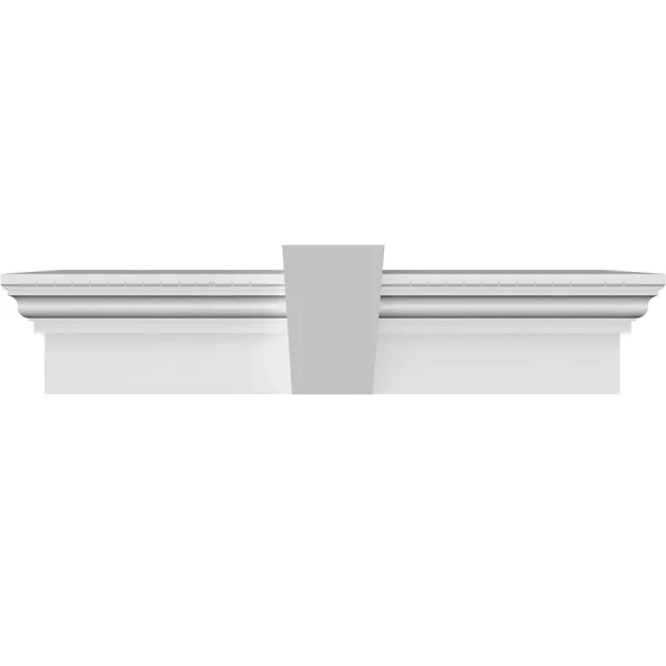 30x22 Bottom Width x 36 1/4x22 Top Width x 9x22H x 1x22P Traditional Crosshead w/ Flat Keystone