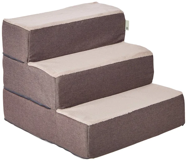 Zinus Easy Pet Stairs - Pet Ramp, Pet Ladder, Small, Sand