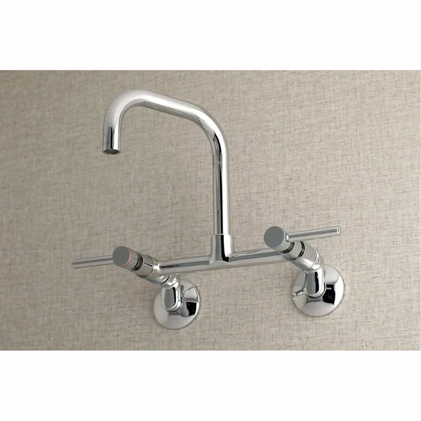 Kingston Brass KS813ORB Concord 8x22 Adjustable Center Wall Mount Kitchen Faucet - Oil Rubbed Bronze