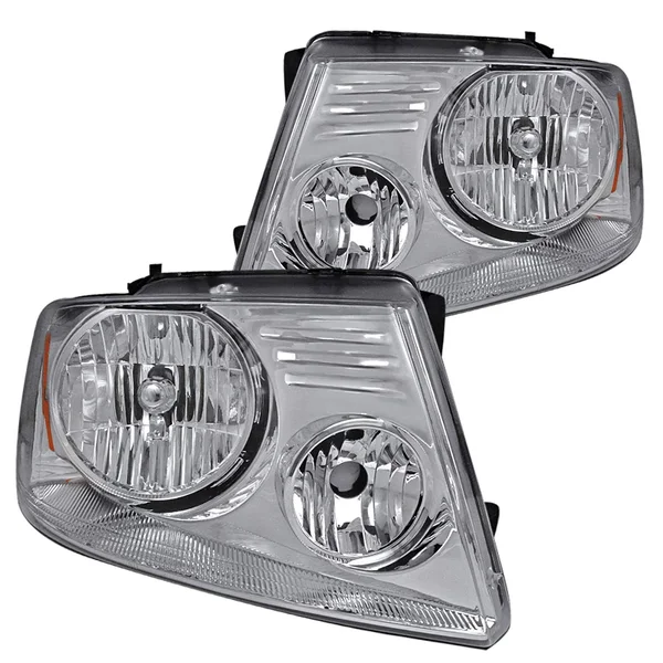 Ford F150 Spec-D Chrome Crystal Headlights