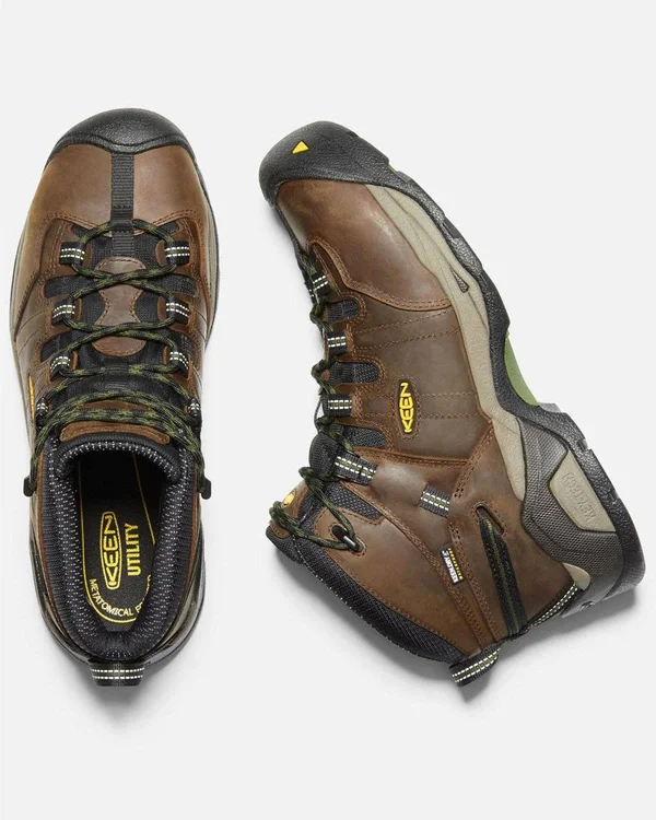 Keen Men's Detroit XT Waterproof Steel Toe Work Boots - Brown
