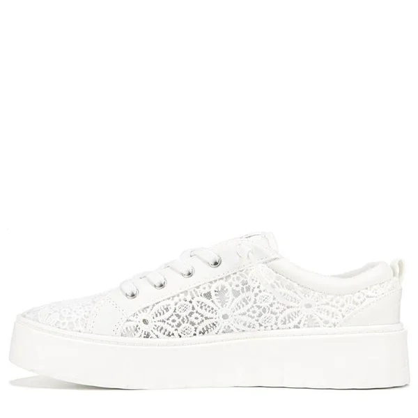 Roxy Womens Sheilahh Platform Slip on Sneakers - Off White - Size 7.5M