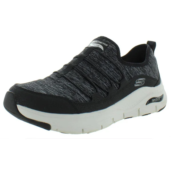 Skechers Women's Arch Fit Rainbow View Slip On, Black/White