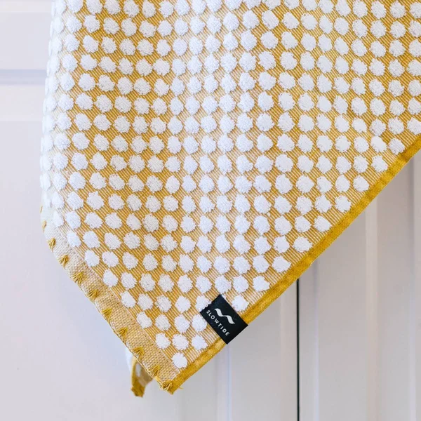 Slowtide Clive Cotton Towels, Set of 4 - Mustard