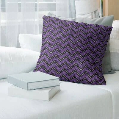 Stephenie Accent Hand Drawn Chevron Pattern Throw Pillow Brayden Studio Size: 16x22 H x 16x22 W - Fill Material: Down Alternative