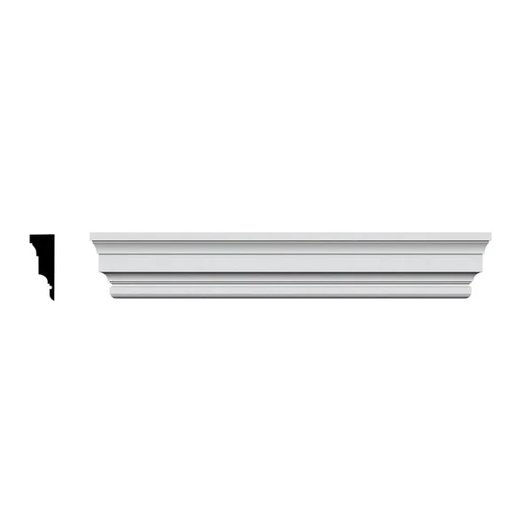 Ekena Millwork CRH07X93ST 93x22 Bottom Width x 96 3/4x22 Top Width x 7 1/8x22H x 5/8x22P Stockport Crosshead