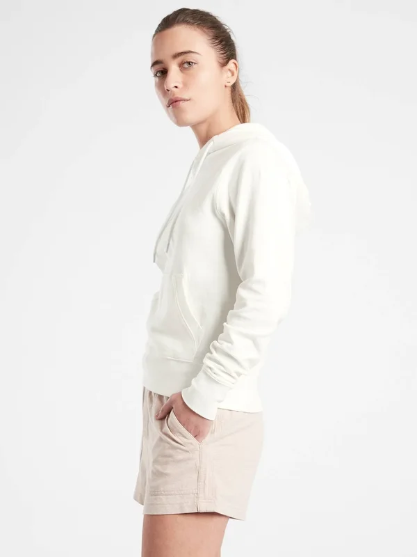 Athleta Women's Sundown Hoodie Sweatshirt Calla Lily Petite Size Xs