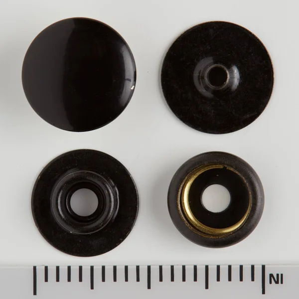 Line Snaps - 1 - 000 Pack Gloss Black, Line 20 - 3/16x22 (5mm) Post from Tandy Leather