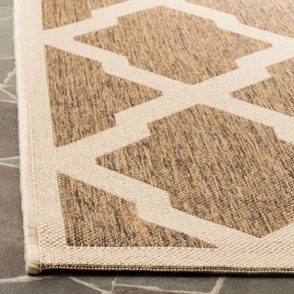 8&6x22x12& Leonida Outdoor Rug Beige/Cream - Safavieh