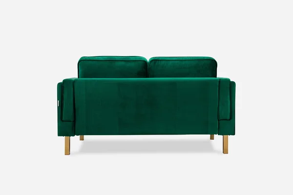 Albany Park Modern Loveseat - Cozy Apartment Sofa Olive Velvet - Gold