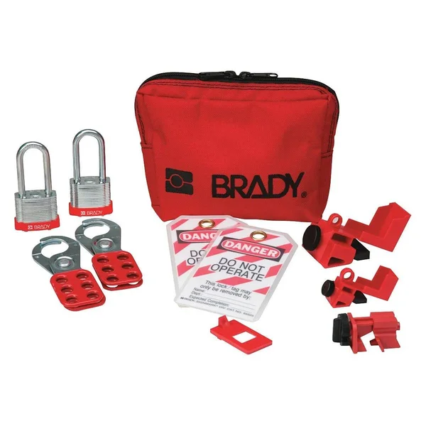 Brady 105968, Personal Breaker Lockout Pouch with Steel Padlocks