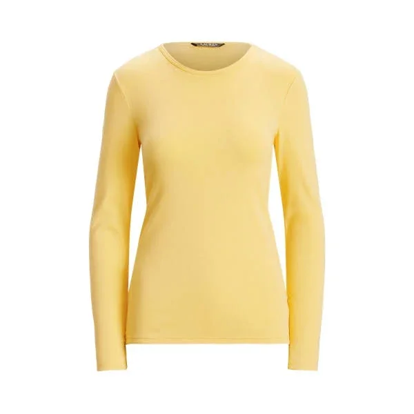 Lauren Ralph Lauren Long-Sleeve Stretch T-Shirt - Beach Yellow
