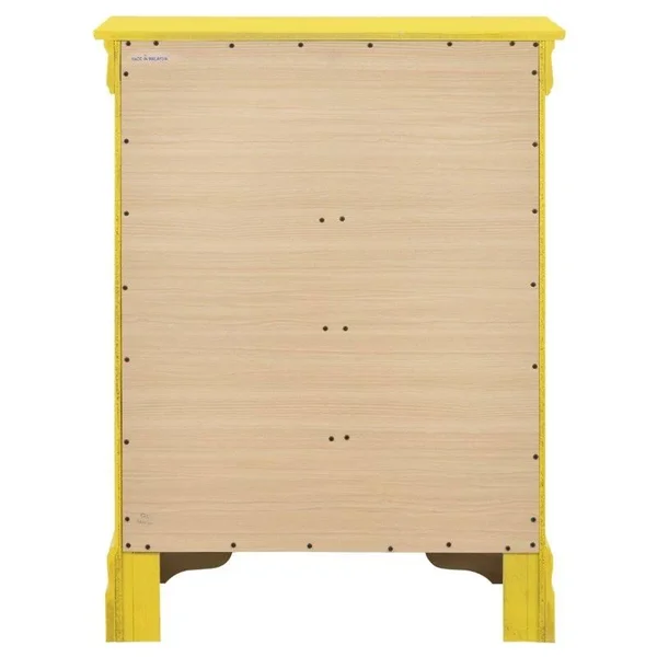 Glory Furniture Louis Phillipe G3102-BC 4 Drawer Chest, Yellow