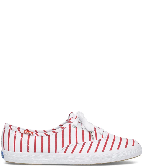 Keds Women's Champion Breton Stripe Size: 10M, White Navy