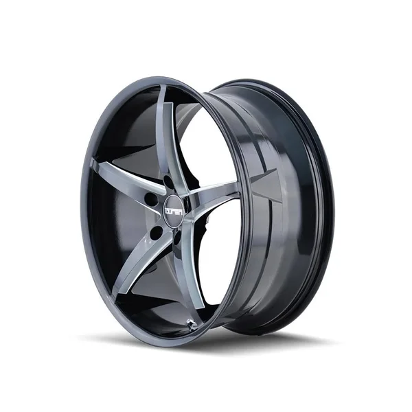 Touren Tr70 (3270) Black/Milled Spokes 18x8 5-114.3 35mm 72.62Mm