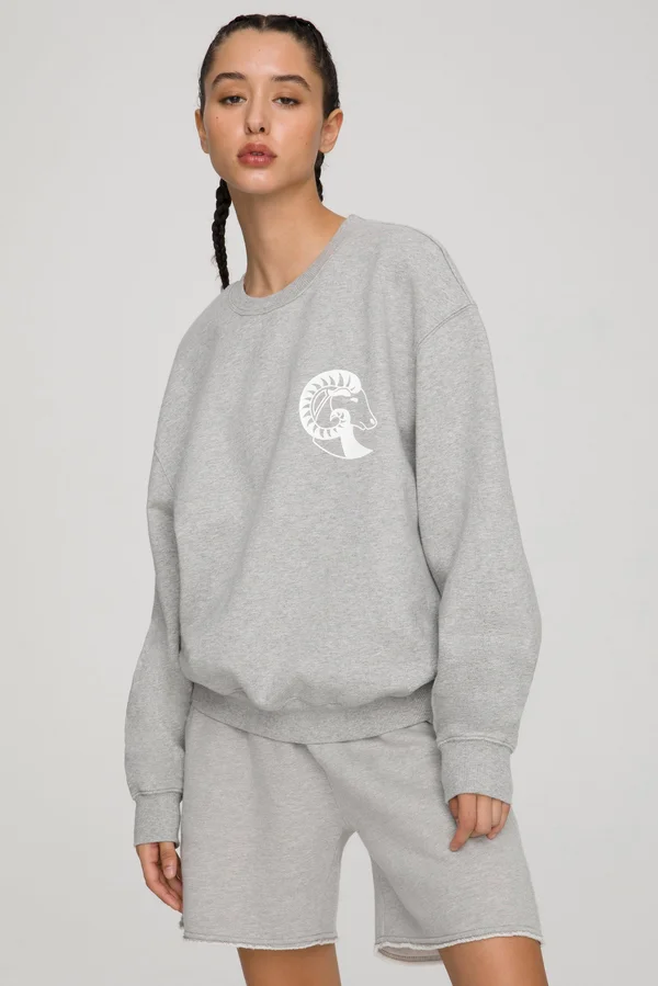 Women's Aries Boyfriend Sweatshirt Size 2 - Good American