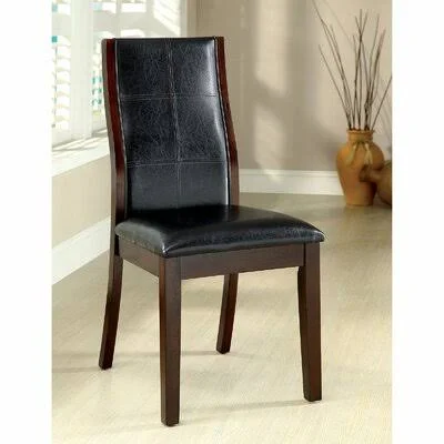 Nigella Upholstered Side Chair in Brown Cherry Red Barrel Studio