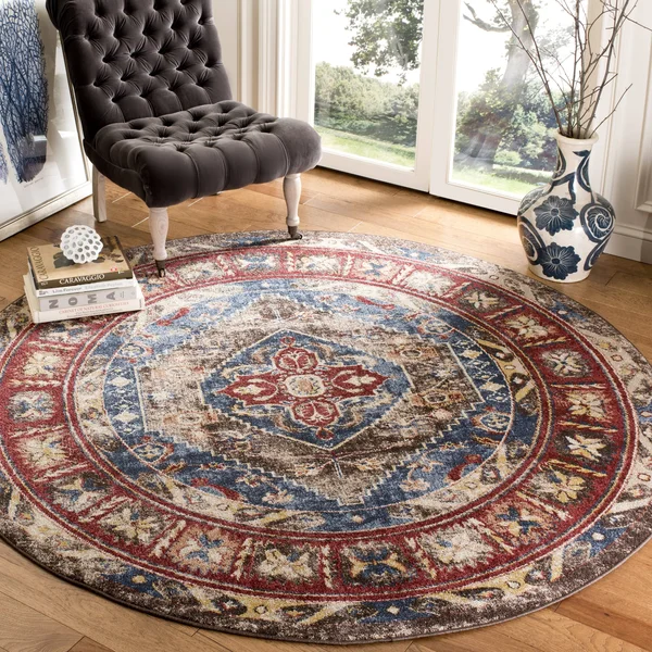 Safavieh Bijar Brown & Royal 6&-7x22 x 9& Rug