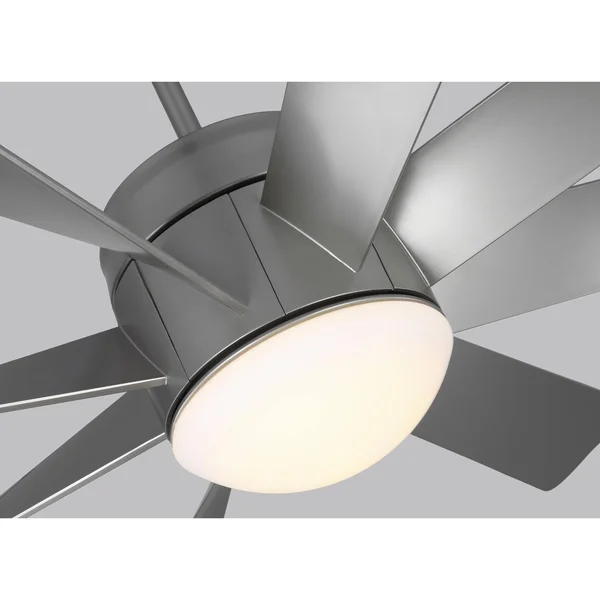 Monte Carlo 56x22 Turbine LED Ceiling Fan Painted Brushed Steel