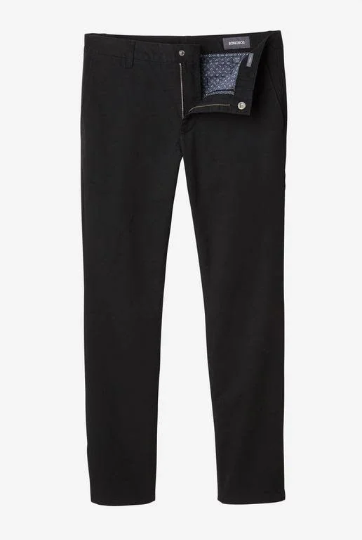 Bonobos Stretch Washed Chinos - Black - Casual Pants