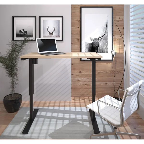 Bestar 24x22 x 48x22 Electric Height Adjustable Table - Black