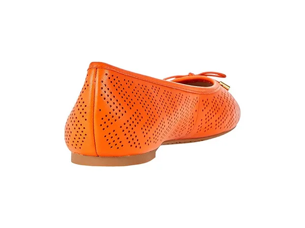 Lauren Ralph Lauren Jayna Flat Women's Shoes Orange : 5.5 B - Medium